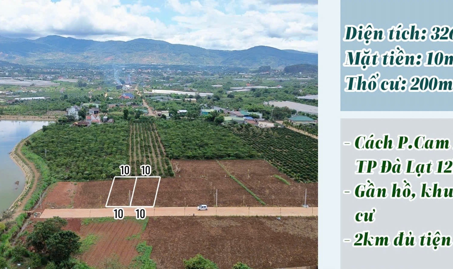 [View hồ] Mảnh đất view hồ Bãi Công Nam...