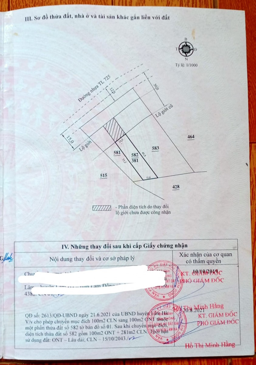 Bán gấp 2 lô mặt tiền DT725 cách sân bay...