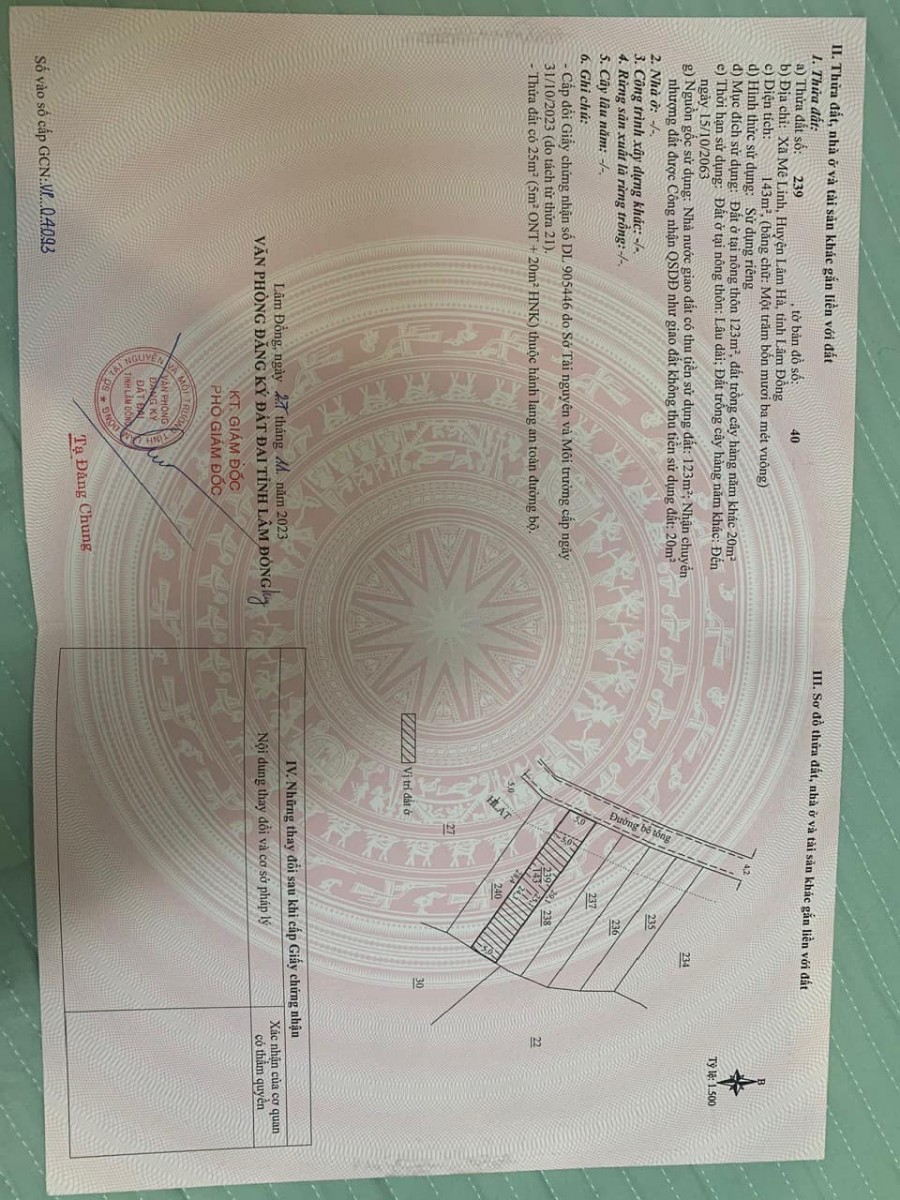 Cần bán đất Mê Linh Giá Rẻ Bất Ngờ