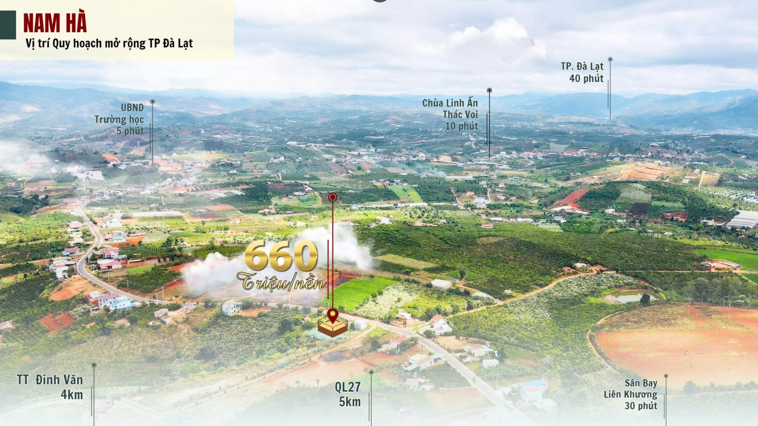 Gần 500m2 Đất Thổ Cư Quy Hoạch TP Đà Lạt...