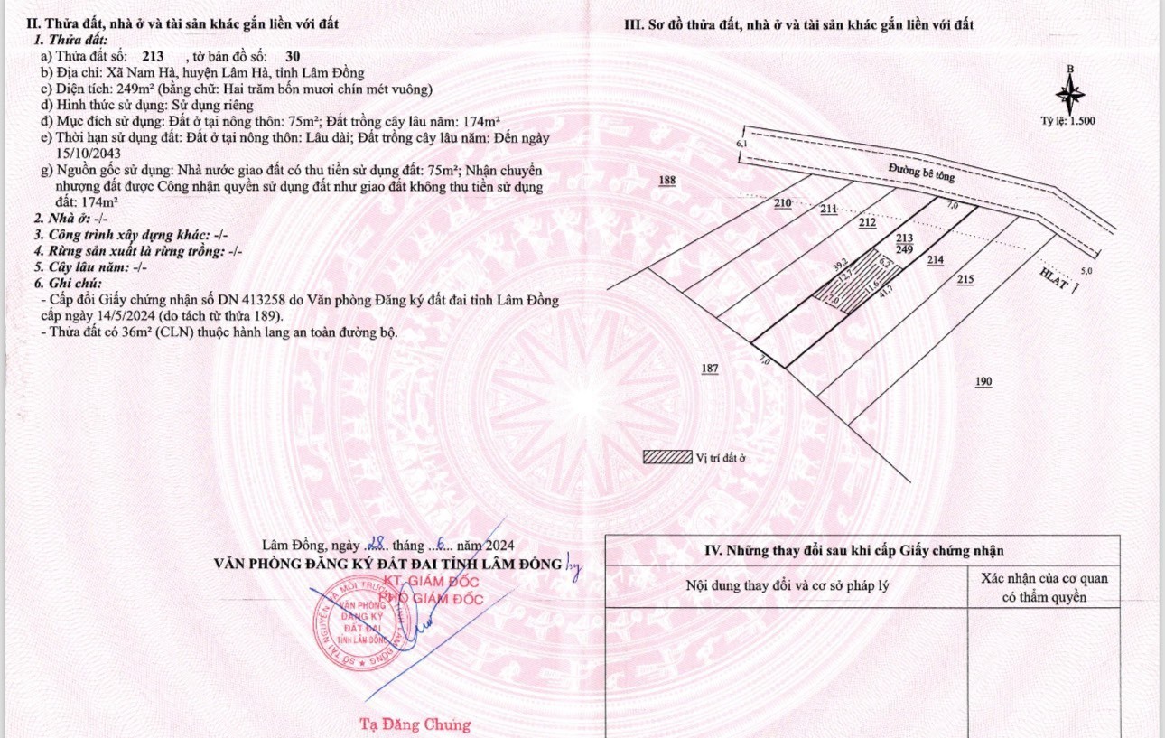 Bán lô đất giá hơn 500 triệu sẵn thổ cư...